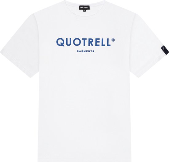 Quotrell - BASIC GARMENTS T-SHIRT - WHITE/COBALT