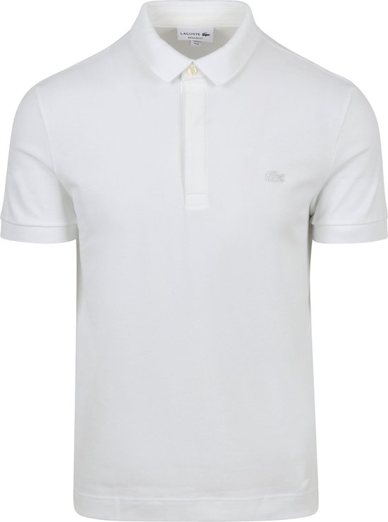 Lacoste Heren Poloshirt - White - Maat M