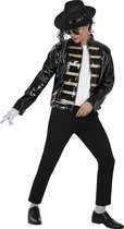FUNIDELIA Zwarte militaire jas Michael Jackson voor mannen - Maat: XS