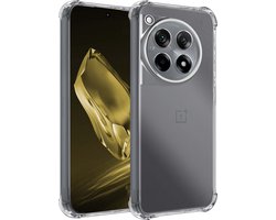 Hoesje - Geschikt voor OnePlus 12R - Sterk & Shockproof - Siliconen Case - Back Cover - Telefoon Hoes Shock Proof - Telefoonhoesjes - Transparant