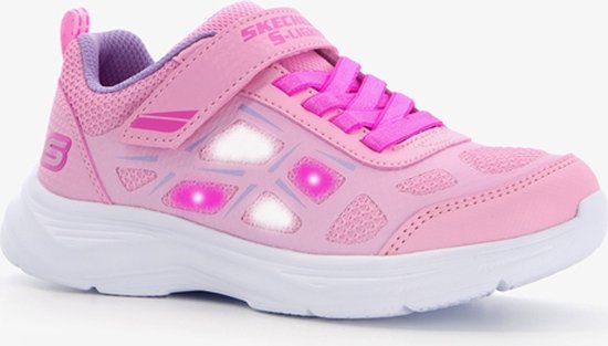 Skechers meisjes sneakers met lichtjes - Roze - Maat 33