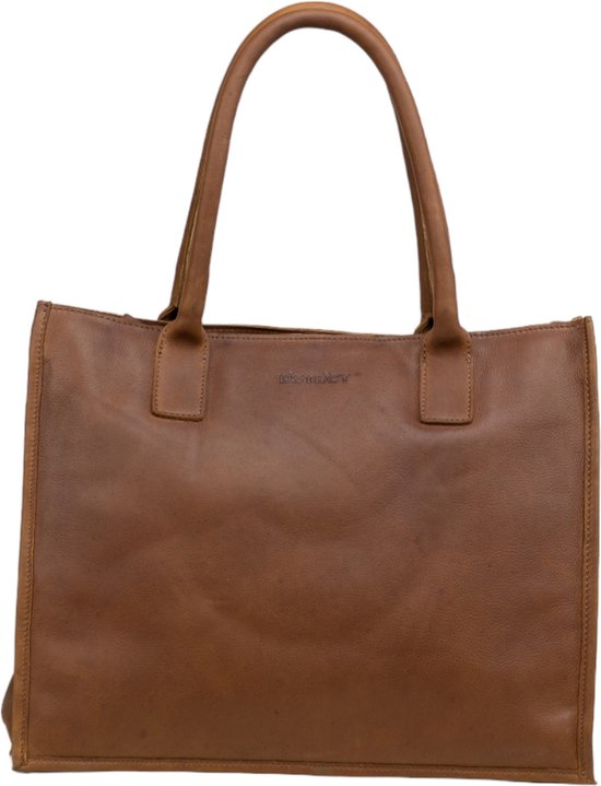 DSTRCT Laptoptas / Werktas / Aktetas Dames - 15 inch - Preston Park - Cognac