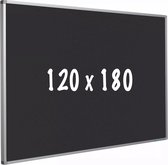 Prikbord kurk PRO Ortega - Aluminium frame - Eenvoudige montage - Punaises - Zwart - Prikborden - 120x180cm