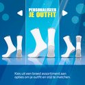 Trois styles de chaussettes à picots blanches avec picots noirs, personnalisez votre tenue.