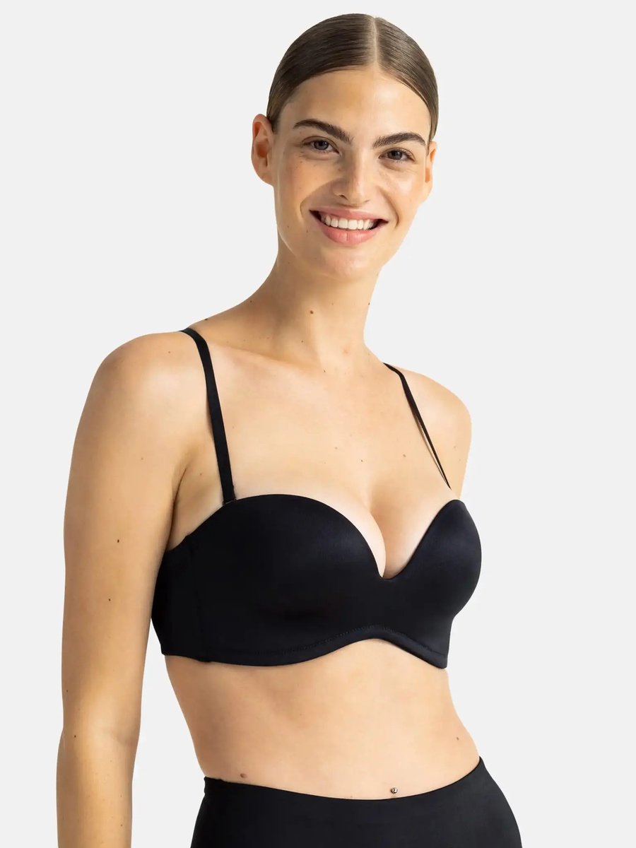 Dorina strapless BH - Bandeau bh - Sublime Sculpt - 80E - Zwart.