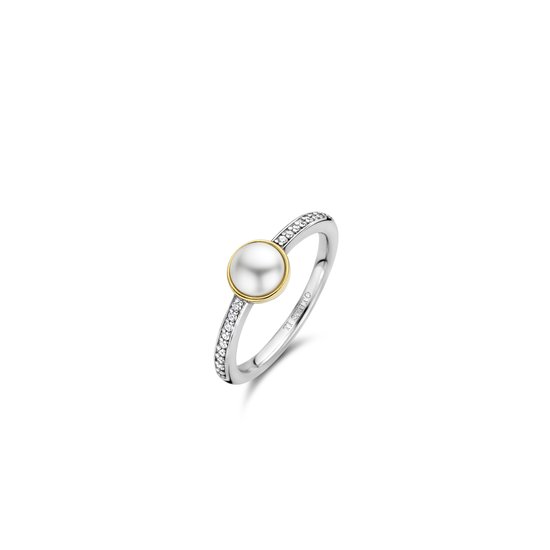 TI SENTO Ring 12308YP - Zilveren dames ring - Maat 60