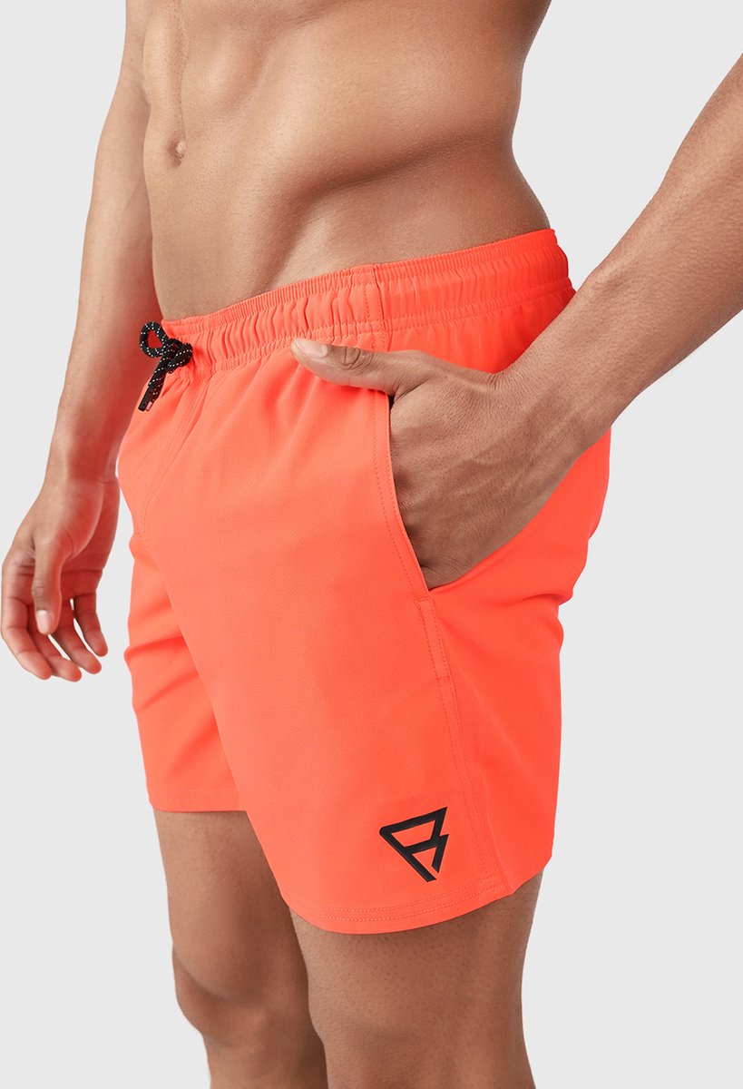 Brunotti Bru - conic Zwembroek Heren - Zwemshort met 4 - Way Stretch - Neon Orange — afbeelding 6