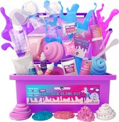 Complete Zelf Slijm Maken Pakket Incl. Bewaardoos & Glitters - Slime - Slijm Maken Voor Kinderen - Fluffy Slijm - Slijm Kit