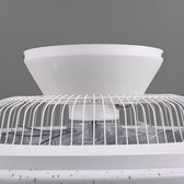 Ventilateur de plafond Sil avec éclairage - Ø59cm - 3 vitesses - Télécommande - Chrome