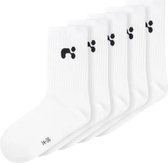 Name-it 5-pak - kinder sport sokken - 36 - Wit