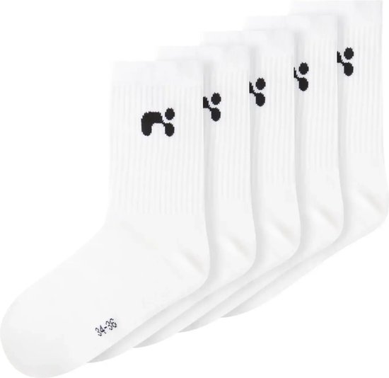 Name-it 5-pak - kinder sport sokken - 36 - Wit