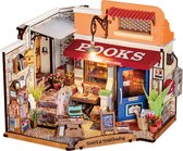Robotime Rolife Corner Bookstore - DG164 - Knutselen - DIY - Miniatuur - Hobby - Miniatuurhuisje - Creatief