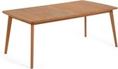 Kave Home - Table extensible Hanzel en bois d'eucalyptus massif 183 (240) x 100 cm FSC 100%