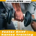 ScSPORTS® Jeu De Disques De Poids - Set De 15 Kg, Plaques 6 X 2,5 Kg En Plastique 30 31 Mm Noir Plaques De Poids Pour Halteres Fitness A La Maison Musculation Equipement De Gym