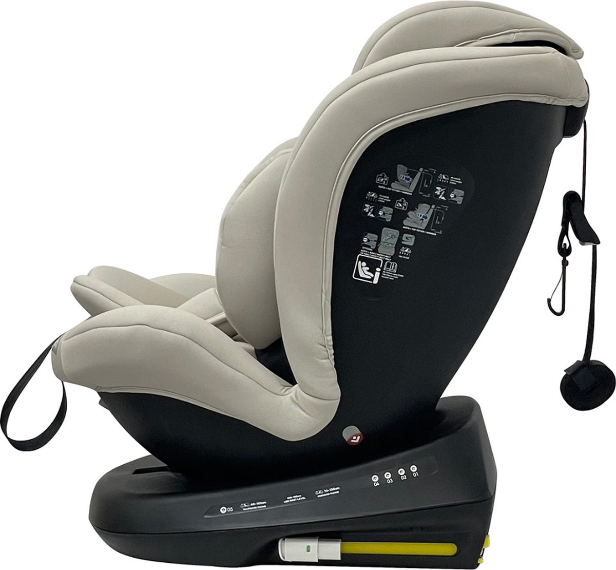 Ding Aiden 360° autostoel - Isofix, 40-150cm, geboorte tot 12 jaar thumbnail 7