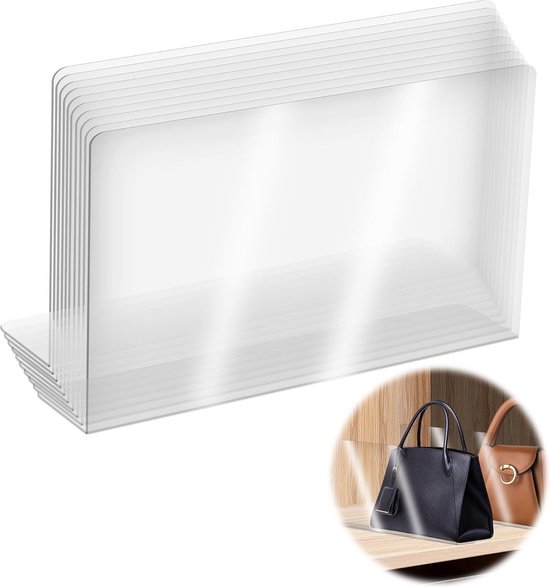 Plankverdeler voor Houten Kast, Stevige Organizer-separator voor Opslag in Slaapkamer, Keuken, Badkamer en Kantoorplanken