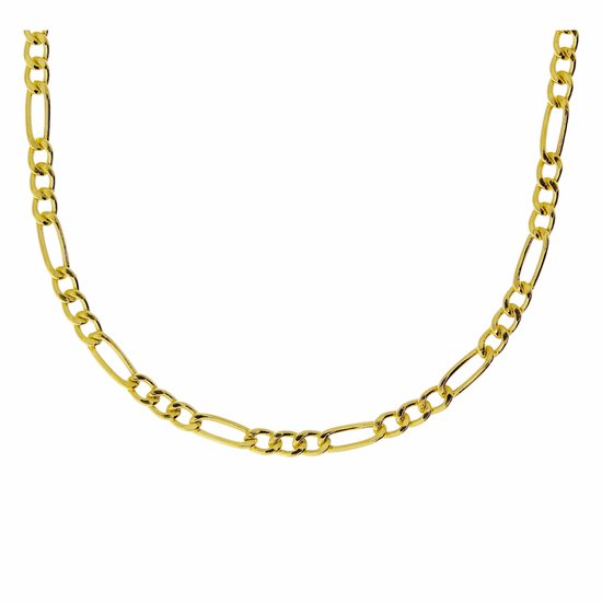 Gouden Figaro Ketting 5.5 mm 60 cm 14 karaats