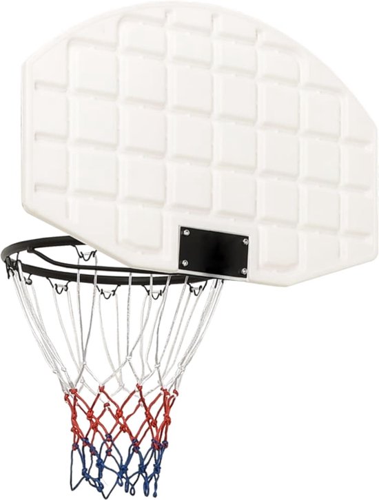 Foto: Vdxl basketbalbord 71x45x2 cm polyetheen wit