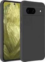 Hoesje - Geschikt voor Google Pixel 8a - Sterk & Shockproof - Hoes Cover - Siliconen Case - Telefoonhoesjes - Zwart