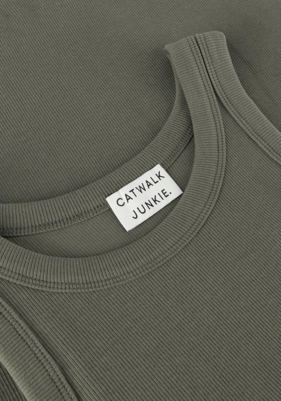 Catwalk Junkie Sl Doves Tops & T-shirts Dames - Shirt - Groen - Maat 36