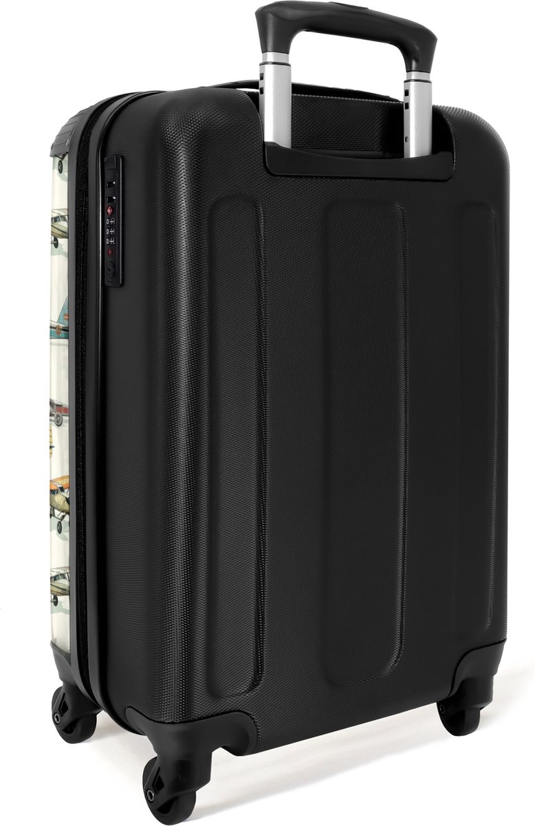 NoBoringSuitcases.com - Kinderkoffer - Past binnen 55x40x20 cm en 55x35x25 cm - Kleine handbagage kinderkoffertjes - Reisbagage & Reisaccessoires - Trolley op wieltjes - Reiskoffer met wielen - Rolkoffer - Kindertrolley jongen - Koffer kinderen – foto 3