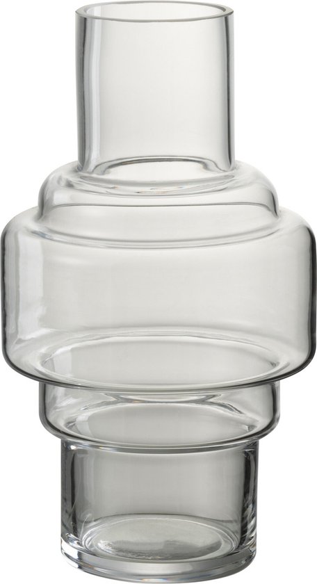 J-Line vaas Rino - glas - transparant - small