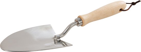 Plantoir Traditionnel Silverline 270 Mm - Acier Carbone Poignée Bois - Jardinage Semis Bulbes