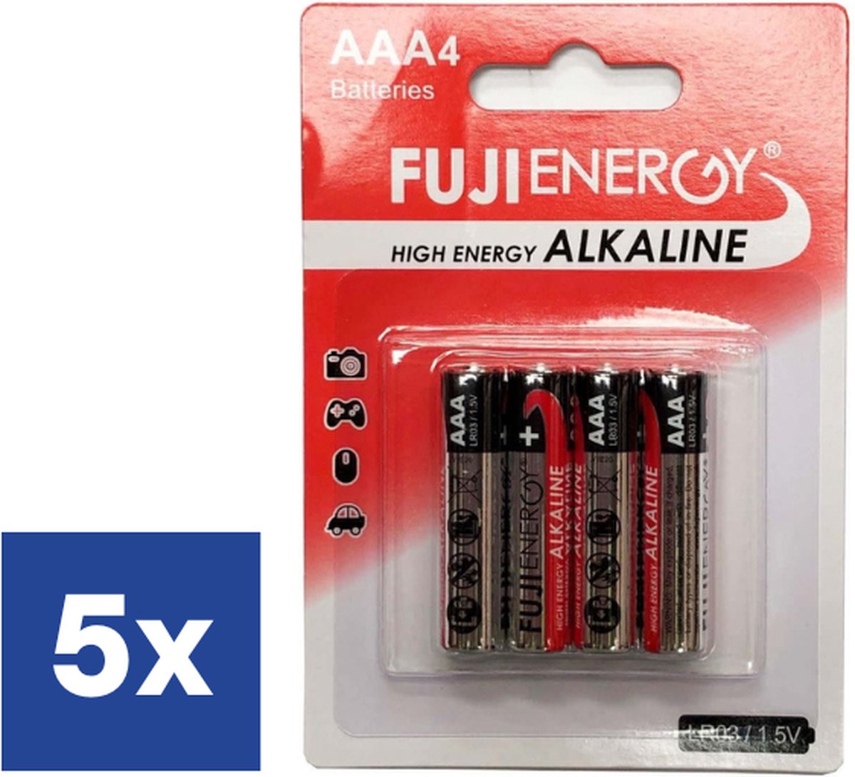 Fuji Energy Alkaline Batterijen AAA - 5 x 4 stuks
