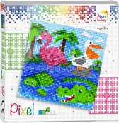 PIXELHOBBY Pixel set Dieren aan het water - Hobby set vanaf 6 jaar