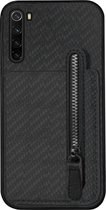 ADEL Kunstleren Back Cover Pasjeshouder Portemonnee Hoesje Geschikt voor Xiaomi Redmi Note 8T - Zwart