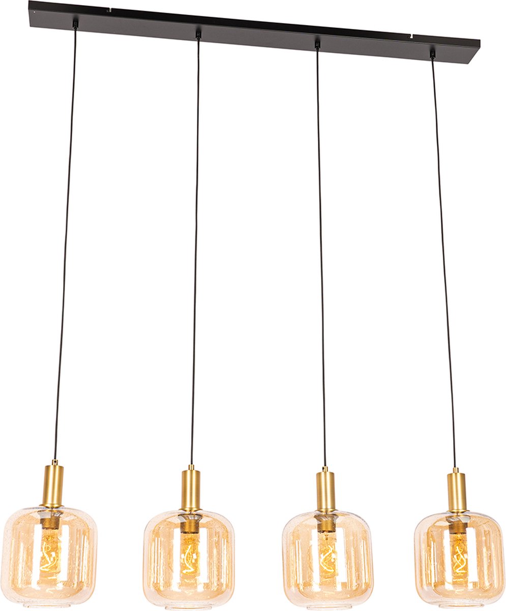 Design ronde hanglamp zwart 40 cm - Dos