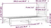 vidaXL - Slaapbank - uitschuifbaar - 2x(90x200) - cm - massief - grenenhout