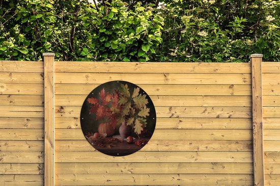 Garden Circle Feuilles - Fruit - Nature Morte - 90x90 cm - Poster de Jardin