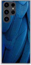 Case Company® - Hoesje geschikt voor Samsung Galaxy S23 Ultra hoesje - Pauw - Soft Cover Telefoonhoesje - Bescherming aan alle Kanten en Schermrand