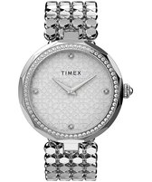 Timex Asheville TW2V02600 Horloge - Staal - Zilverkleurig - Ø 34 mm