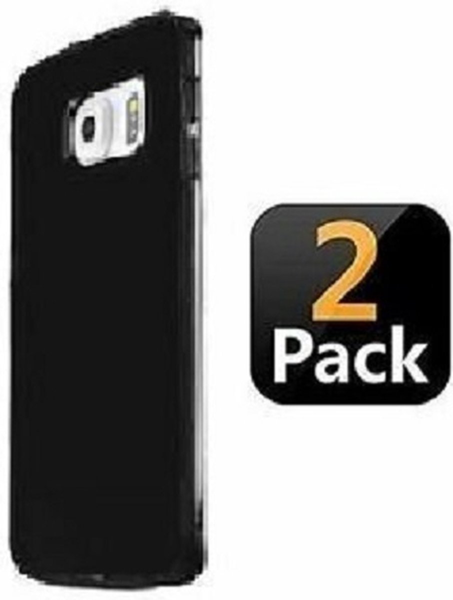 Samsung S7 EDGE Hoesje TPU Siliconen Zwart 2x