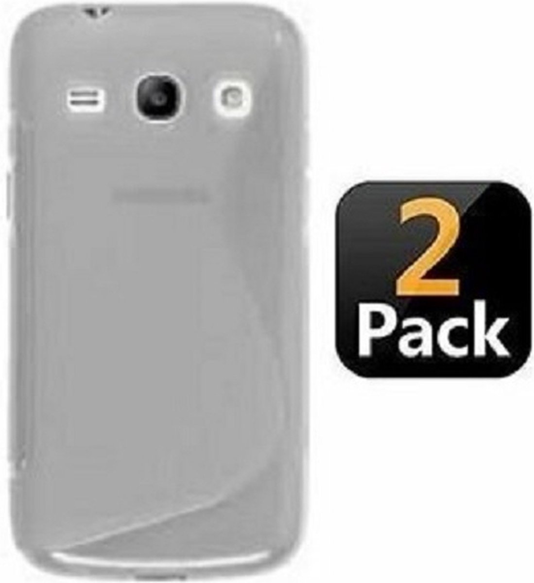 Samsung Grand Neo i9060 Hoesje TPU Siliconen Transparant 2x