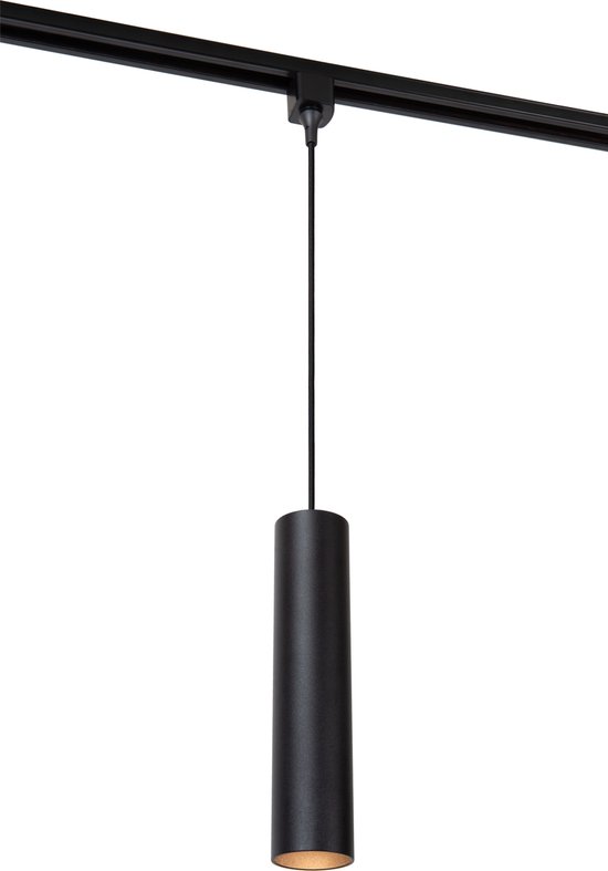 Lucide TRACK FLORIS Hanglamp 1-fase Railsysteem / Railverlichting - 1xGU10 - Zwart (Uitbreiding)