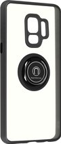 Geschikt voor Samsung Galaxy S9 Bi-materiaal Case Ring Video-Ondersteuning zwart