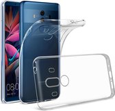 Geschikt voor Huawei Mate 10 Pro Flexibele Siliconen Case Versterkte Hoeken Dun Transparant