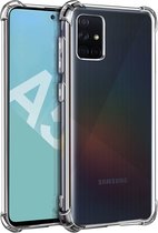 Geschikt voor Samsung Galaxy A51 Siliconengel Hoesje Versterkte Hoeken Transparant