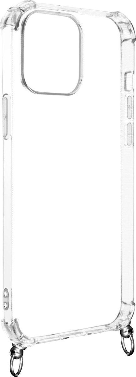Geschikt voor Apple iPhone 13 Pro Hoesje met ringen Voor Koord/Juweel - Transparant