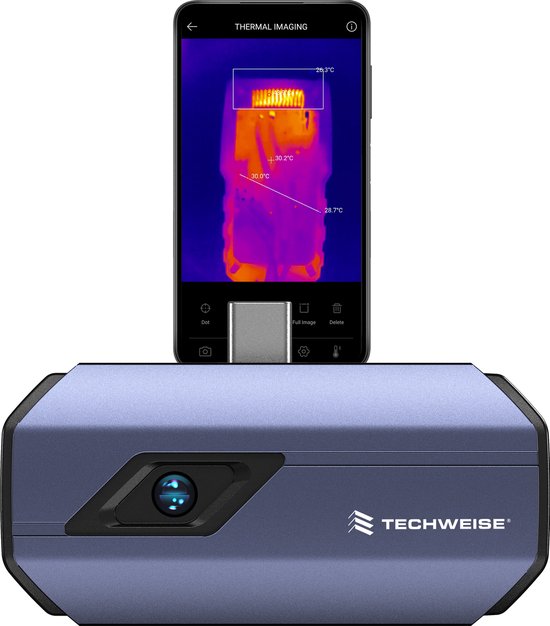 Techweise warmtebeeldcamera PRO voor Android - -20ºC tot +550ºC - 256x192  pxs -... | bol.com