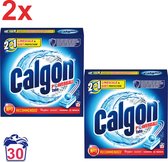 Calgon - Powerball Tabs 2 en 1 - Nettoyant et anticalcaire pour machine à laver - 30 comprimés