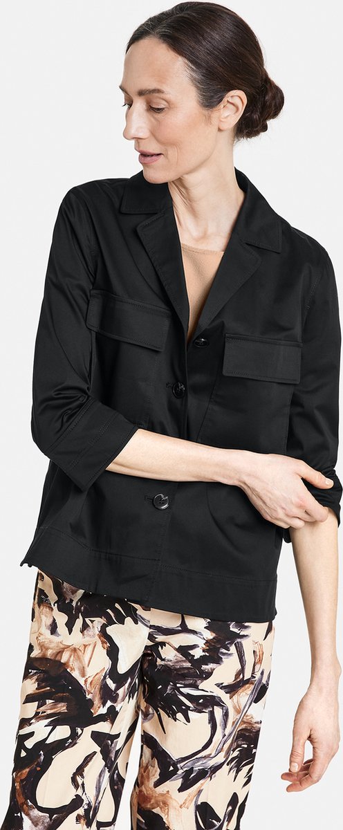 GERRY WEBER Dames Blazerjasje Schwarz-48