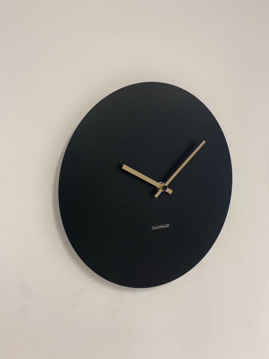 Wandklok ChantalBrandO MISTRAL BLACK -- MODERN DESIGN --