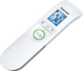 Beurer FT 95 Infraroodthermometer - Smartthermometer - Contactloos - LED temperatuur alarm - 60 geheugenplaatsen - Geschikt voor babies en kinderen - Medisch gecertificeerd - Incl. batterijen - 5 jaar garantie - Wit