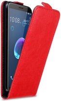 Cadorabo Hoesje voor HTC Desire 12 in APPEL ROOD - Beschermhoes in flip design Case Cover met magnetische sluiting
