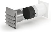 Kitchenluxx Jal 150 compleet set inclusief Thermobox terugslagklep - buitenjaloezie - muurrooster afzuigkap 15 cm RVS - 150 mm
