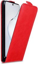 Cadorabo Hoesje geschikt voor Samsung Galaxy NOTE 10 in APPEL ROOD - Beschermhoes in flip design Case Cover met magnetische sluiting